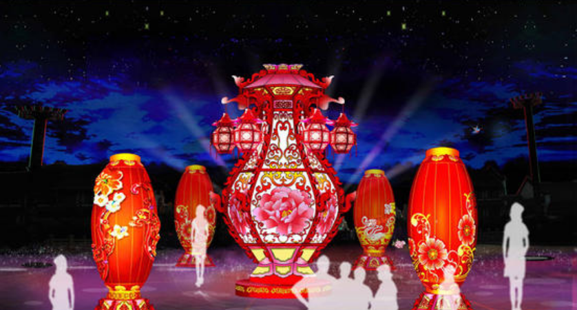 春节民俗彩灯